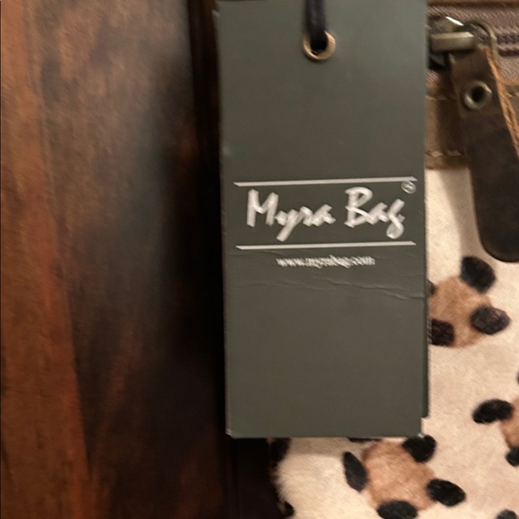 Myra Bag Brown and Cream Animal Print Crossbody - Picture 3 of 12